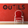 Sticker mural outils