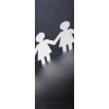 Stickers porte "boy and girl"