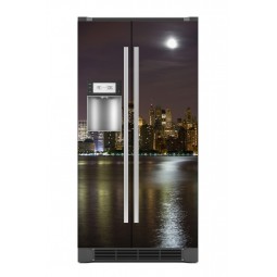 Sticker décor de frigo NY de nuit, exclusivité Imprim'Déco