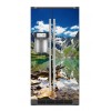 Sticker décor de frigo paysage montagnard, exclusivité Imprim'Déco