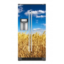 Sticker décor de frigo champs de blé doré, exclusivité Imprim'Déco