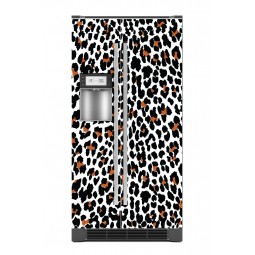 Sticker décor de frigo motifs léopard, exclusivité Imprim'Déco