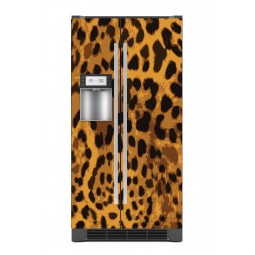 Sticker décor de frigo motifs léopard 2, exclusivité Imprim'Déco