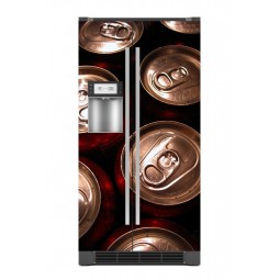 Sticker décor de frigo canettes de soda, exclusivité Imprim'Déco