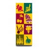 Sticker décor de frigo illustrations légumes et fruits 2, exclusivité Imprim'Déco