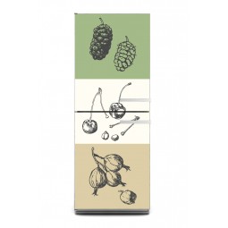 Sticker décor de frigo dessins fruits et légumes, exclusivité Imprim'Déco