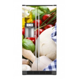 Sticker décor de frigo légumes frais , exclusivité Imprim'Déco