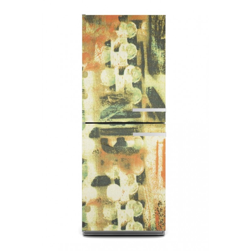 Sticker décor de frigo abstrait , exclusivité Imprim'Déco