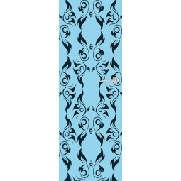 Sticker  de porte motifs bleus