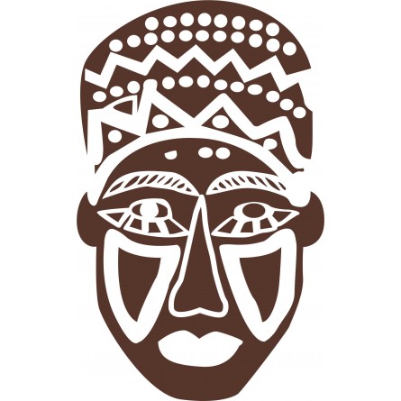 Sticker masque africain