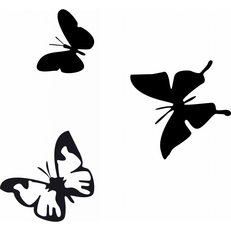 Sticker mural les papillons