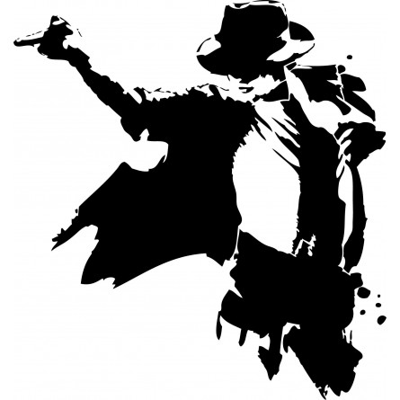 Sticker mural Michael Jackson