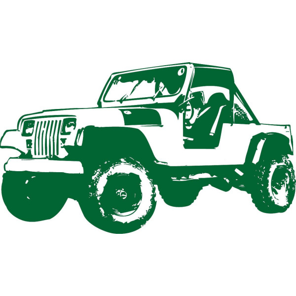 Sticker mural Jeep