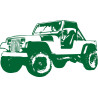 Sticker mural Jeep