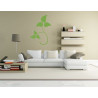 Sticker mural feuilles