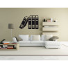 Sticker mural livres