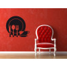 Sticker mural cuisine