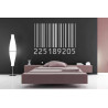Sticker mural code barre 3