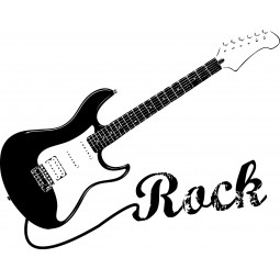 Sticker guitare rock