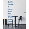 Sticker cuisine en plusieurs langues
