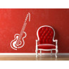 Sticker mural guitare destructurée