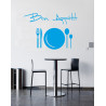 sticker vinyl autocollant bon appetit