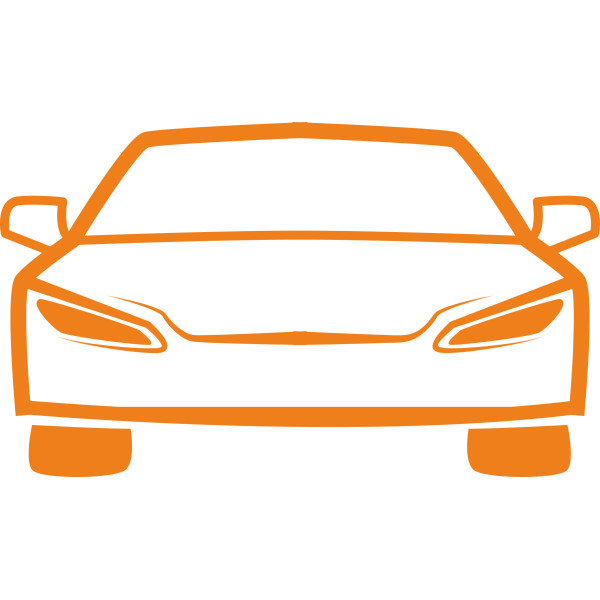 Sticker mural silhouette voiture 3