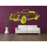 sticker deco Old Porsche Cabrio