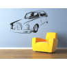 Sticker décoration mercedes années 60