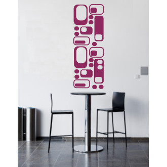 Sticker décoration murale années 70