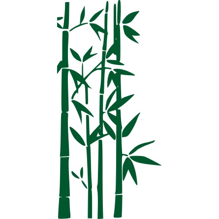 Sticker mural bambous