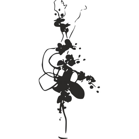 Sticker mural bouquet