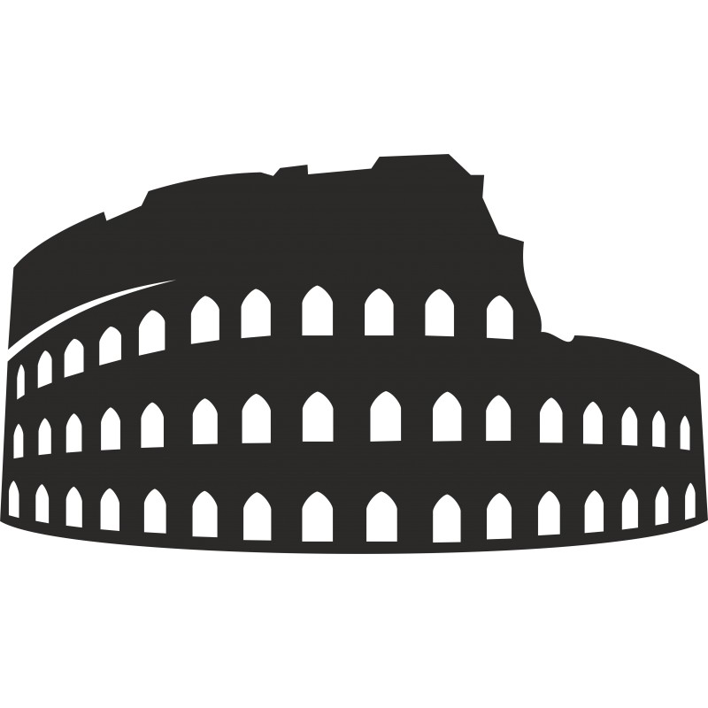 Sticker autocollant colisée Rome