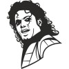 Sticker vinyl Michael Jackson