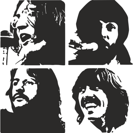 Sticker décoration The Beatles Let It Be