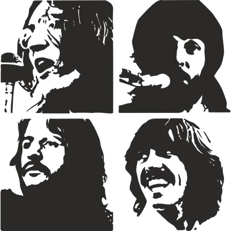 Sticker décoration The Beatles Let It Be