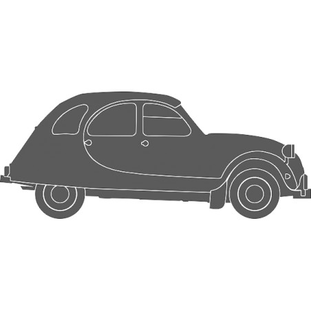 sticker décoration 2CV model 2