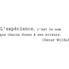 Sticker citation Oscar Wilde