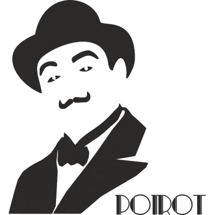Sticker vinyl Hercule Poirot