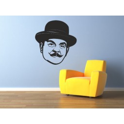 Sticker décoration murale Hercule Poirot 1