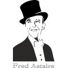Sticker vinyl autocollant Fred Astaire