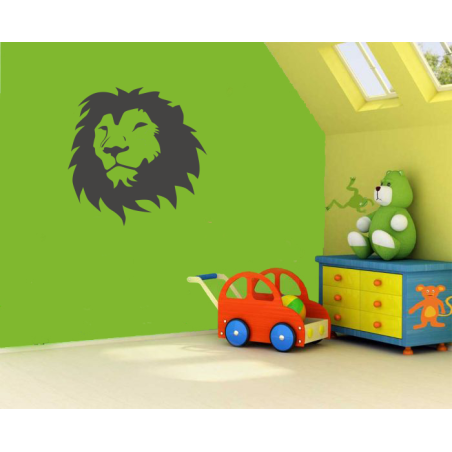 Autocollant Mur Roi Lion - Déco Vinyle Citations Disney