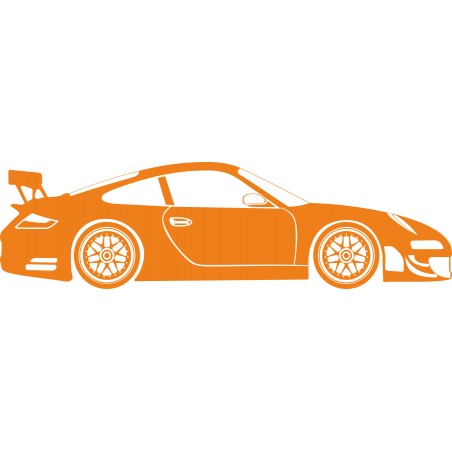 Sticker décoration murale Porsche GT