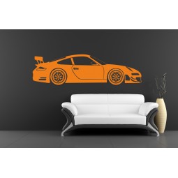 Sticker décoration murale Porsche GT