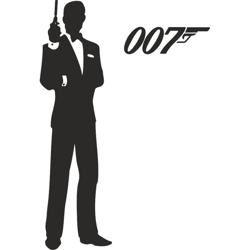 Sticker adhésif James Bond 007