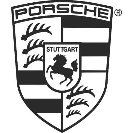 Sticker adhésif Logo Porsche