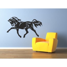 Sticker décoration murale cheval trot