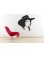 Sticker autocollant cowgirl
