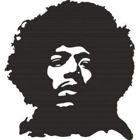 Sticker vinyl Jimmy Hendrix