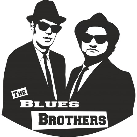 Sticker vinyl Blues Brothers